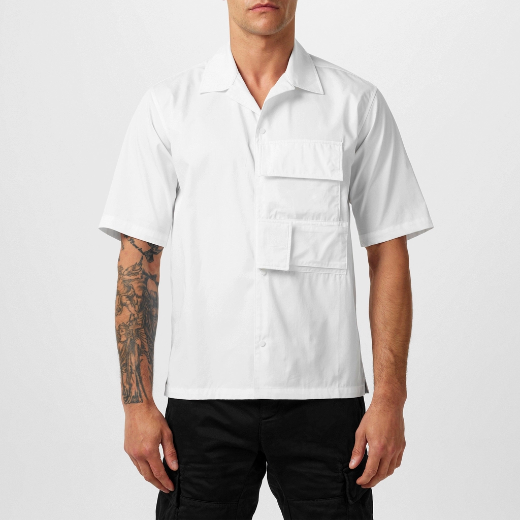 CP Company Metropolis Shirts Short Sleeve - White 101